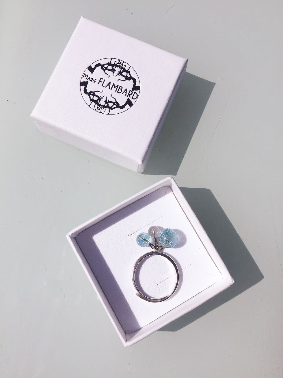 Miniature : Bague trio Aqua
