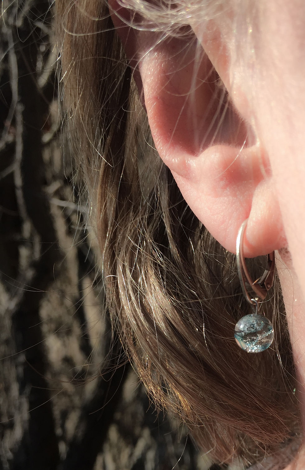Miniature : Boucles d'oreilles dormeuses Aqua