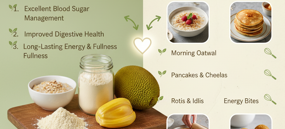 Jackfruit Flour + Oats: The New Superfood Duo for Better Blood Sugar, Digestion & Everyday Nutrition