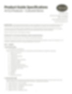 Product Guide Specifications
