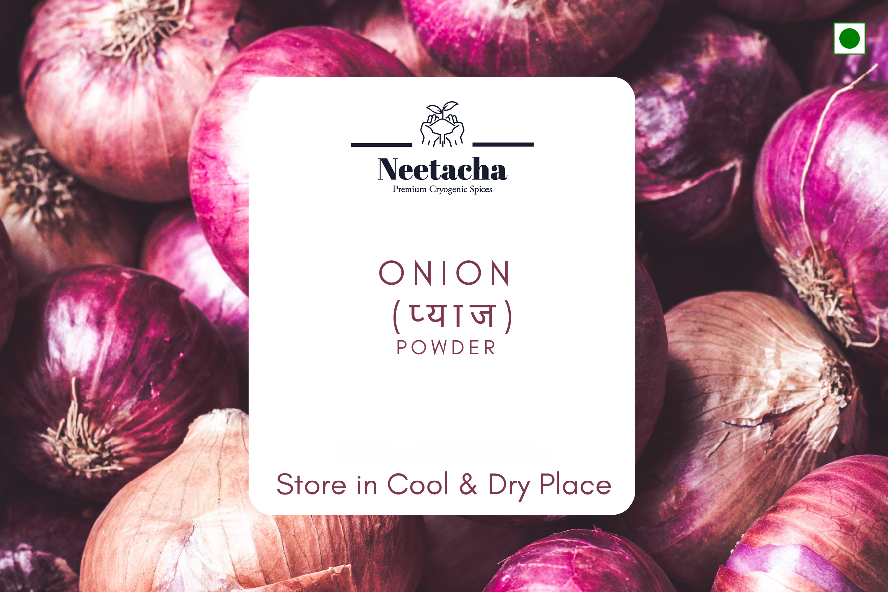 Premium Cryogenic Onion Powder 100g