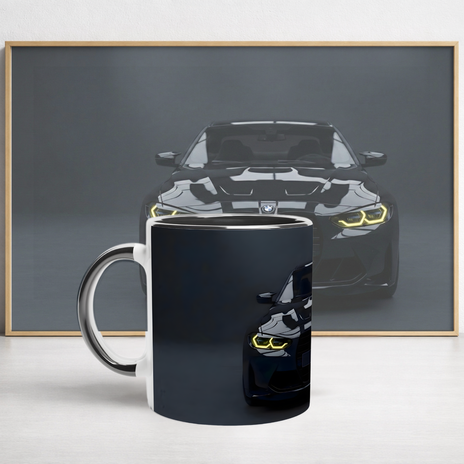 Personalised BMW M4 coffee mug gift UK