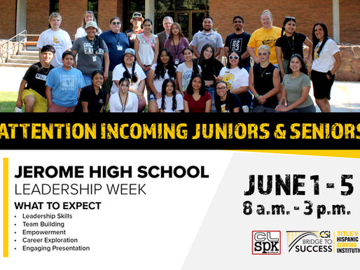 Attention incoming Juniors and Seniors