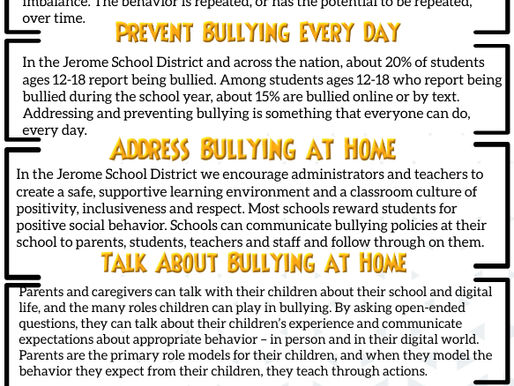National Bullying Prevention Month