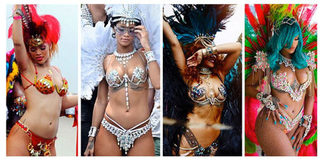 50 Stunning Photos of Rihanna’s Carnival Looks: The Bajan Queen's Jaw-Dropping Crop Over Looks Over The Years