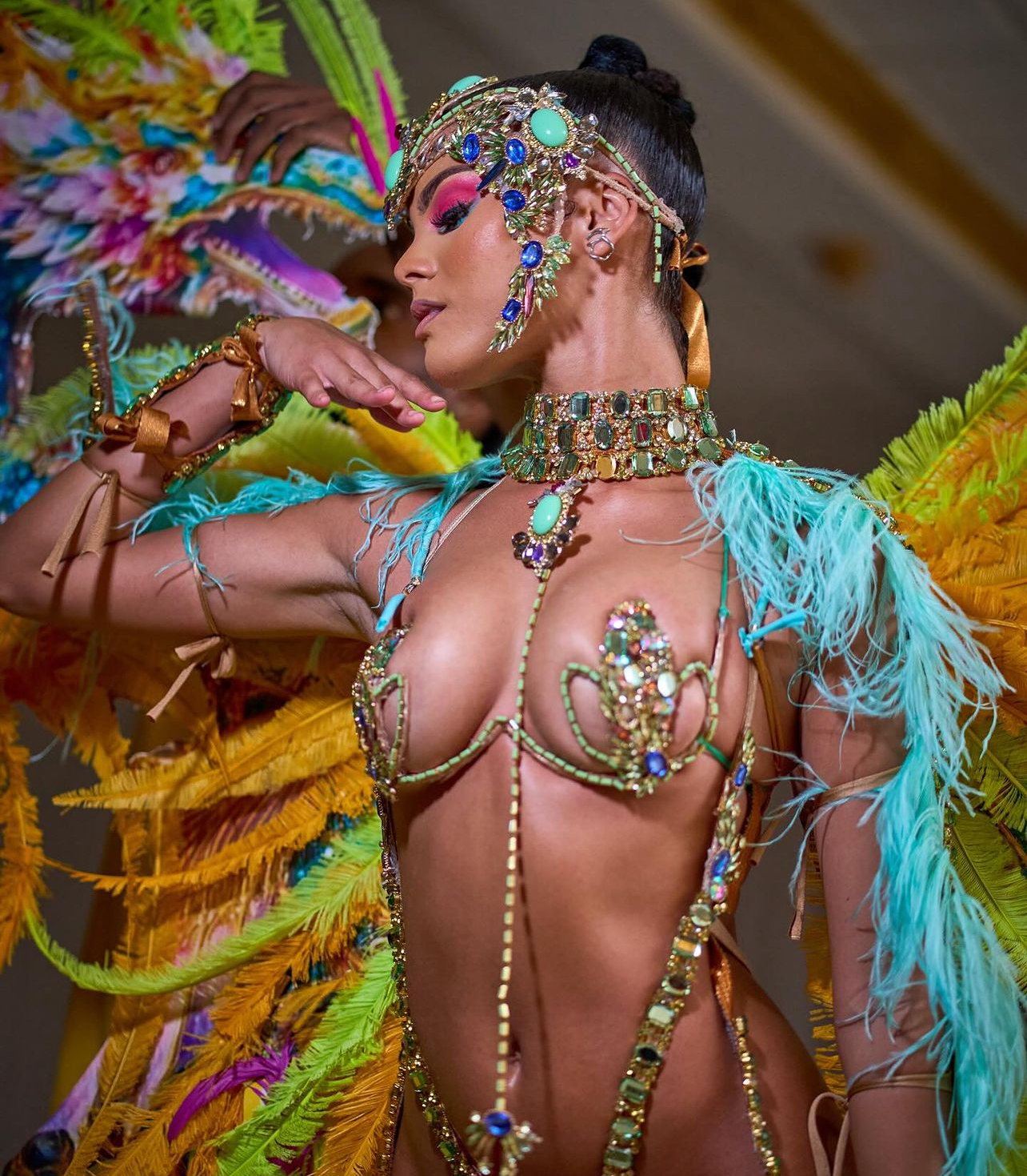 Miss Jamaica Emily Maddison at Carnival Glam Hub