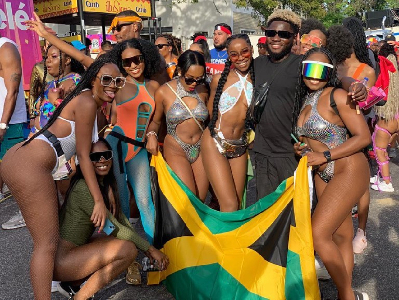 Carnival Glam Hub team at Trinidad Carnival