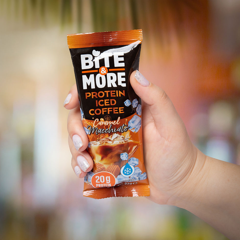 Thumbnail: Bite & More - Protein Ice Caramel Macchiato 10 x 33g Box