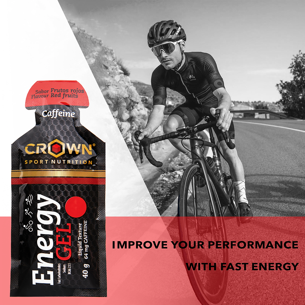Thumbnail: Crown Sport Nutrition Red Fruits Caffeine Energy Gel - 12 x 40g Box