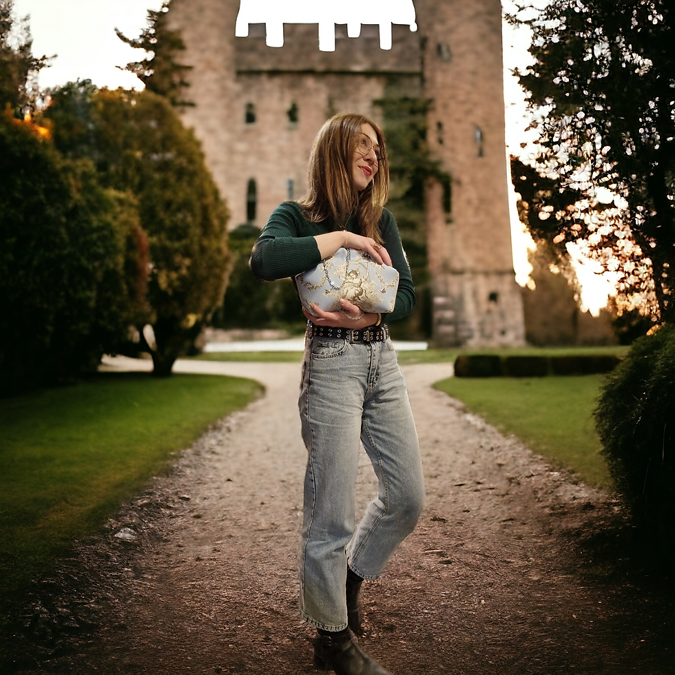 Miniatura: Bolso de mano Romántico Blue Mini 