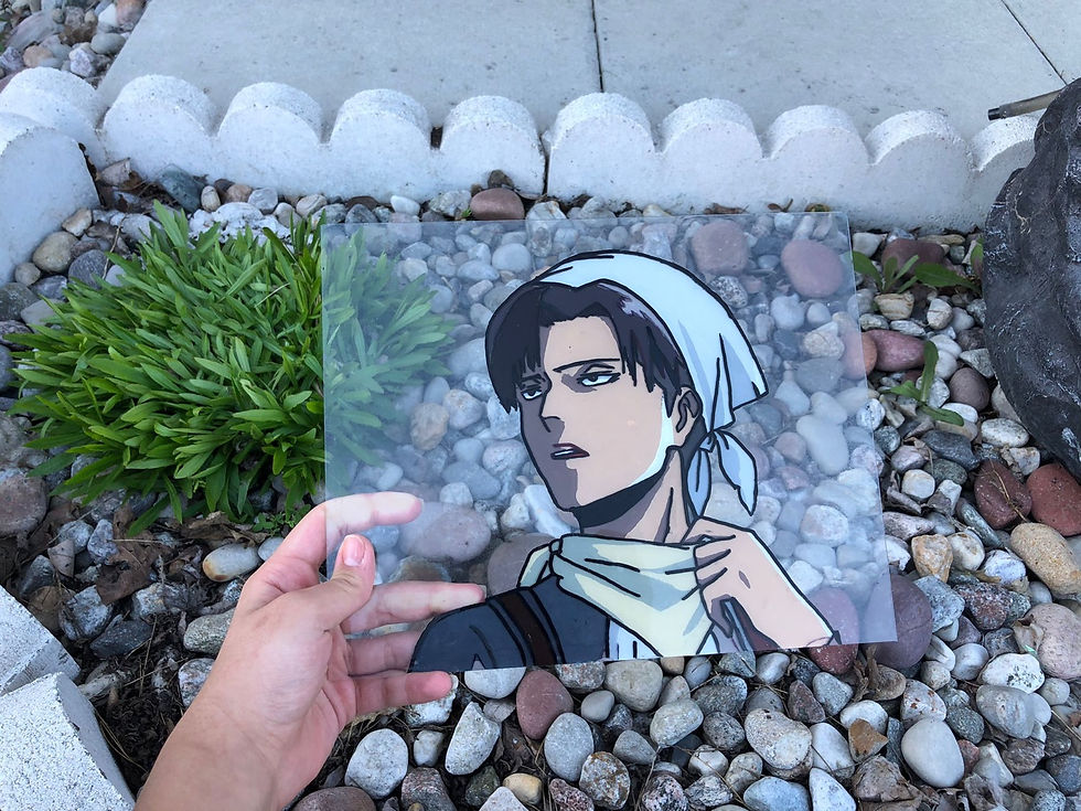 Levi Ackerman ~ Anime Glass painting ~ Attack on Titan