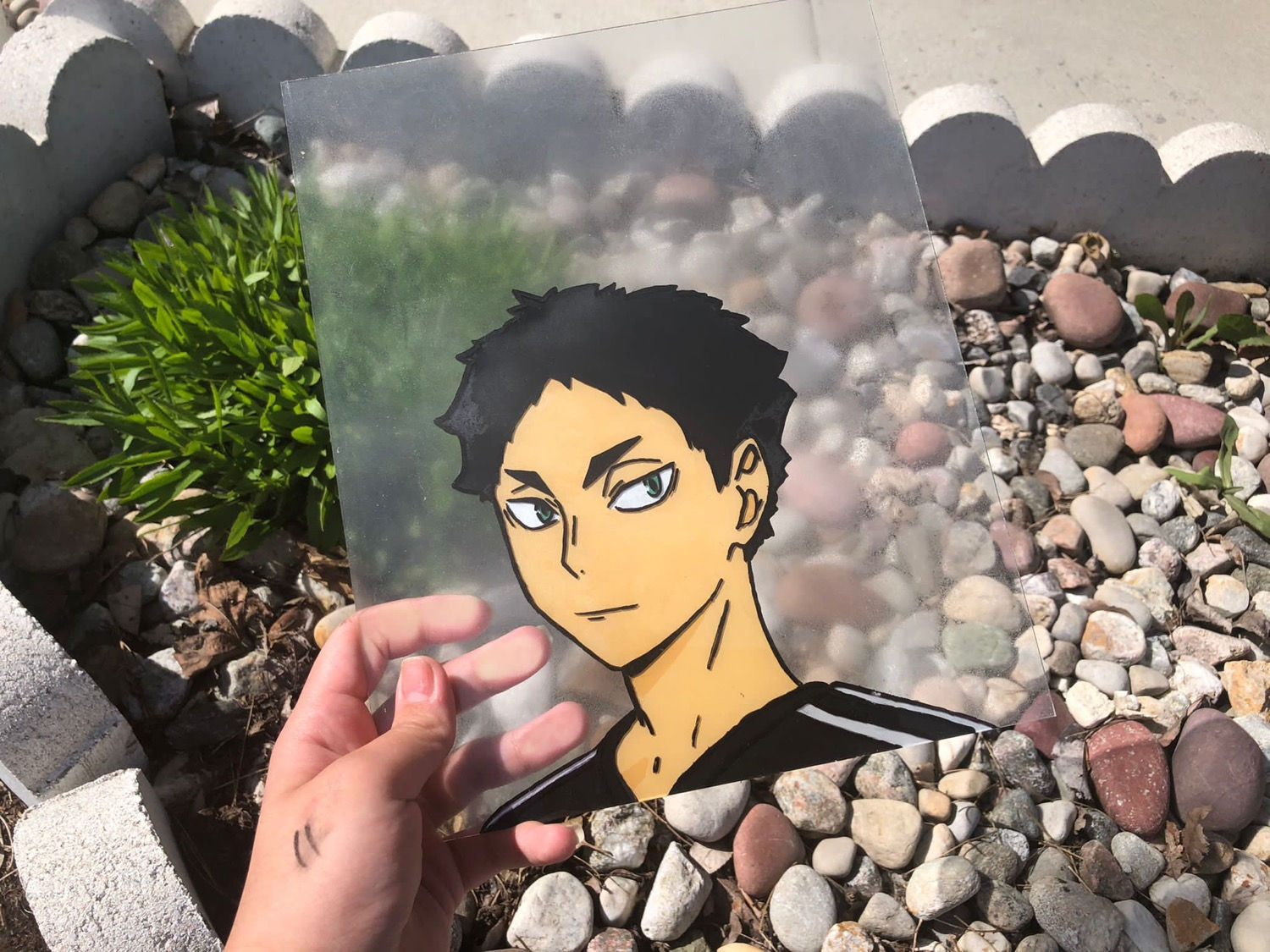 Akaashi Keiji ~Anime Glass Painting ~ Haikyuu