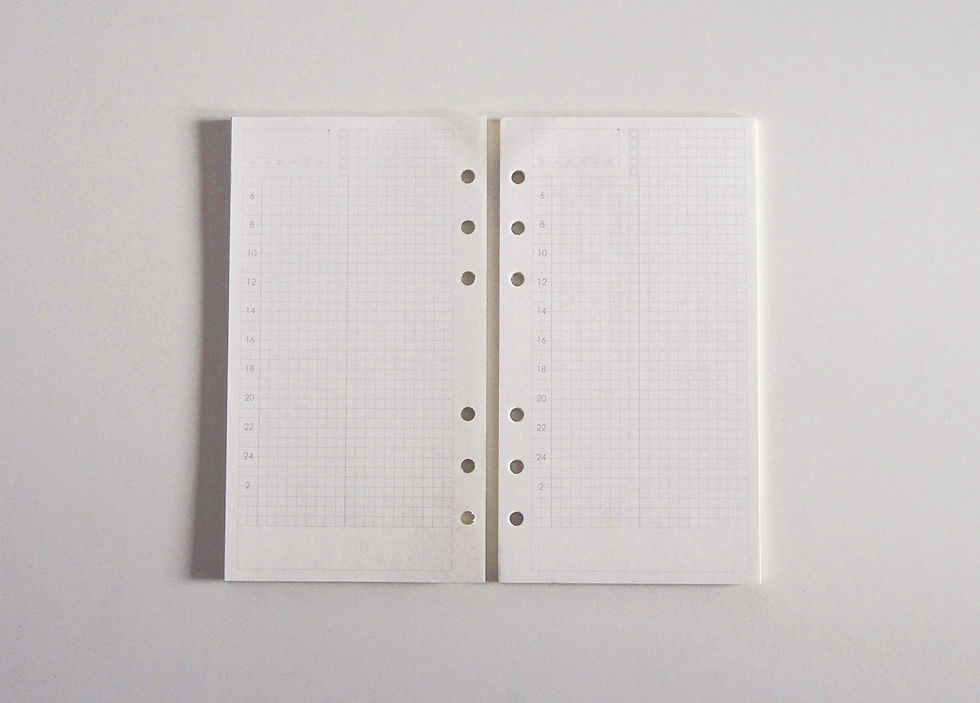 Miniaturbild: A6 Einlagen für 6-Ringe Ringbuch, 100 g/m² Cremepapier, 45 Bl