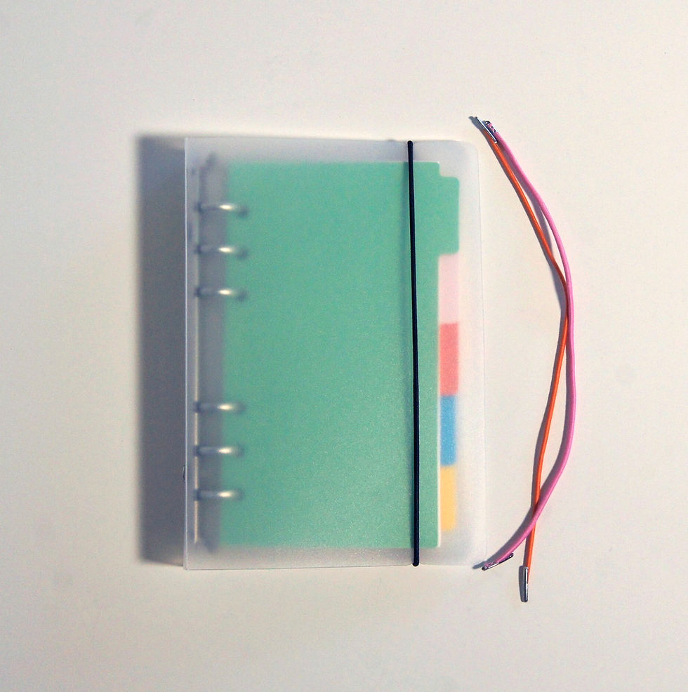 Miniaturbild: 6-Ringe Ringbuch transparent, A5 | A6