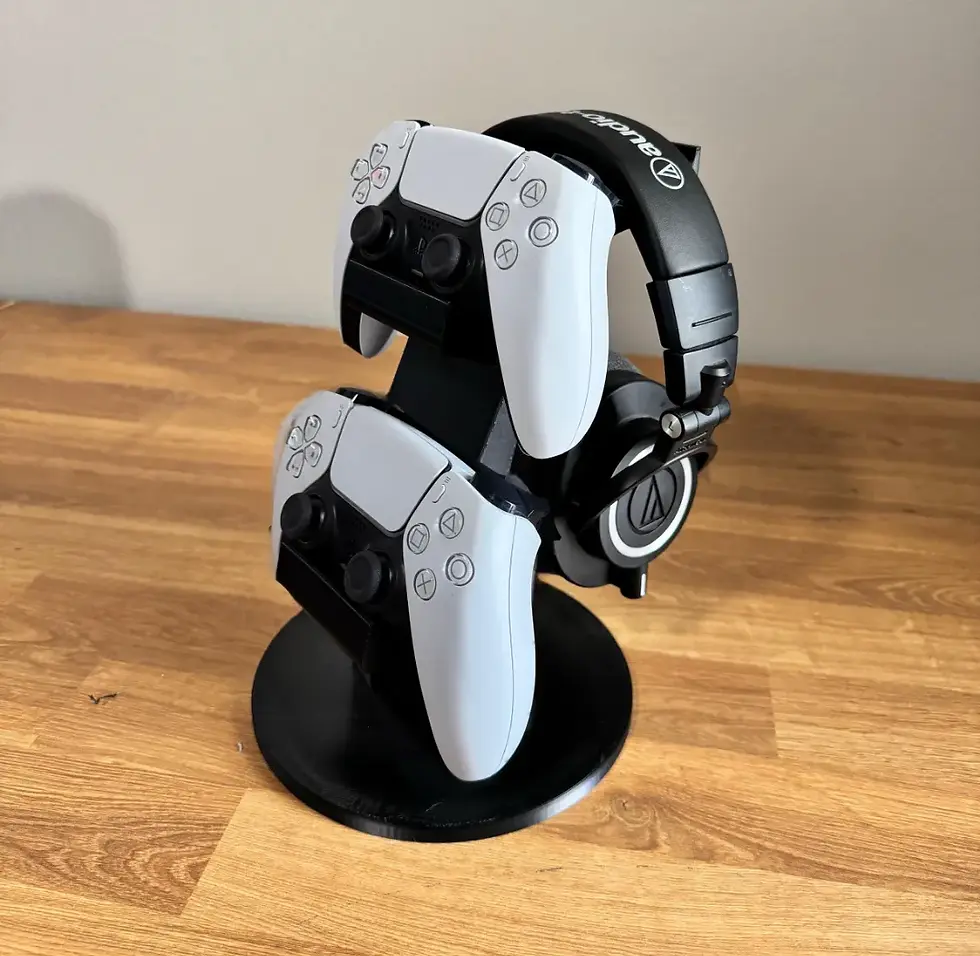 Miniatura: Suporte Duplo Controle PS5 + Headset