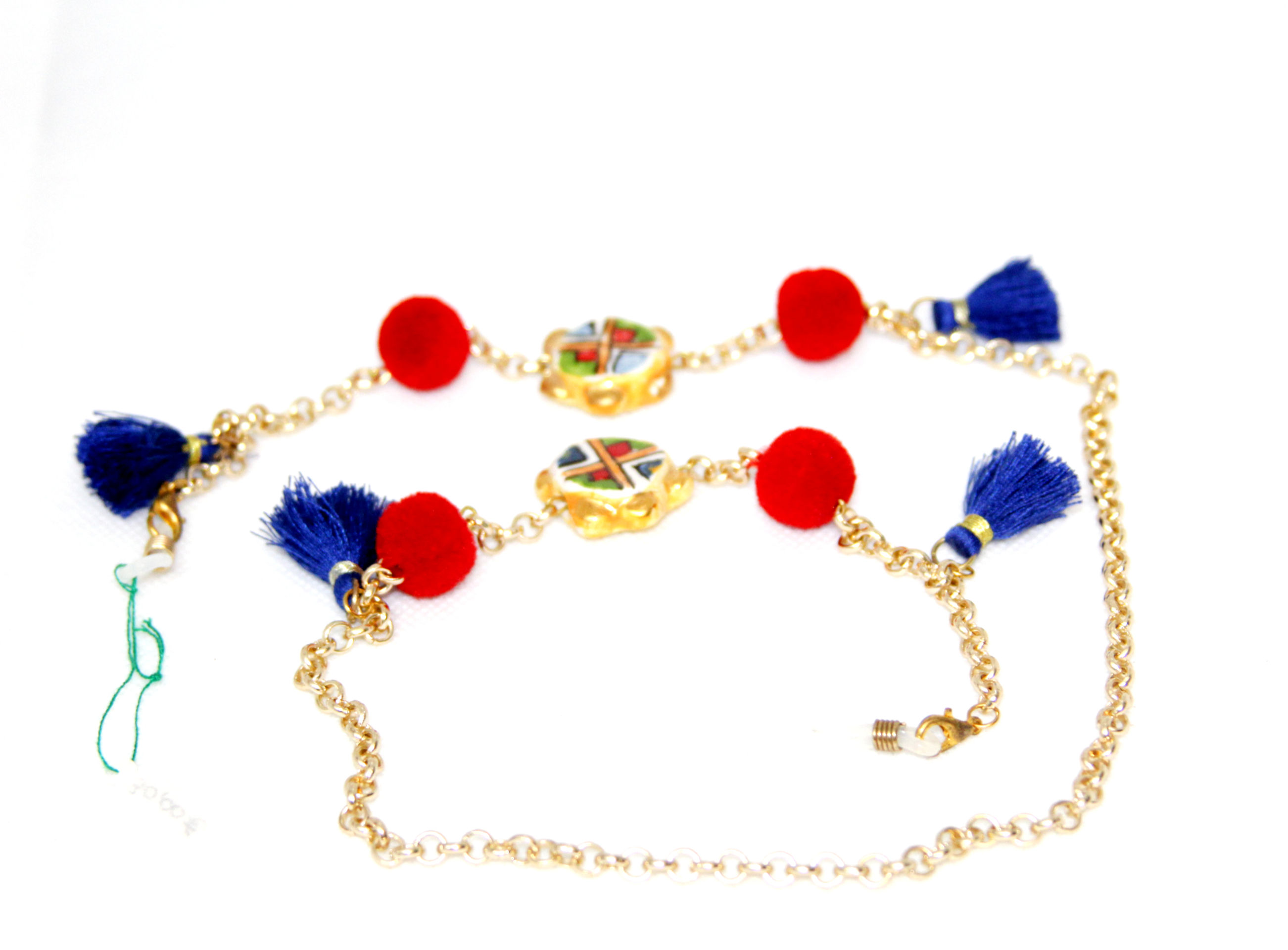 catenella per occhiali in metallo