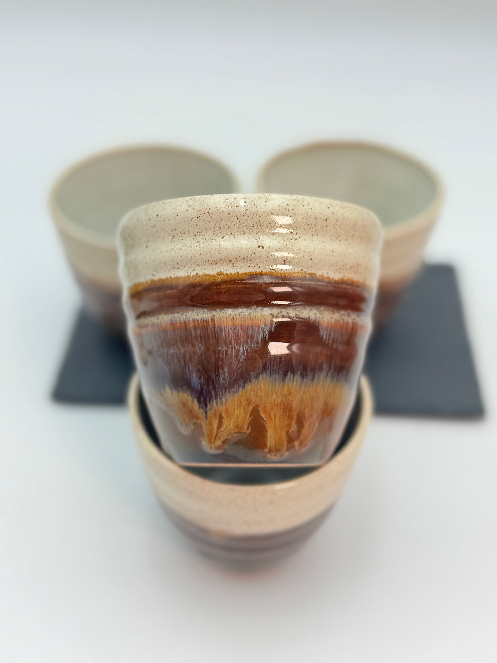 Thumbnail: Cappuccino wave tumbler - 200 ml