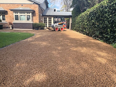 yard levelling using skid steer