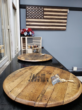 Jim Beam Barrel Lazy Susan $175