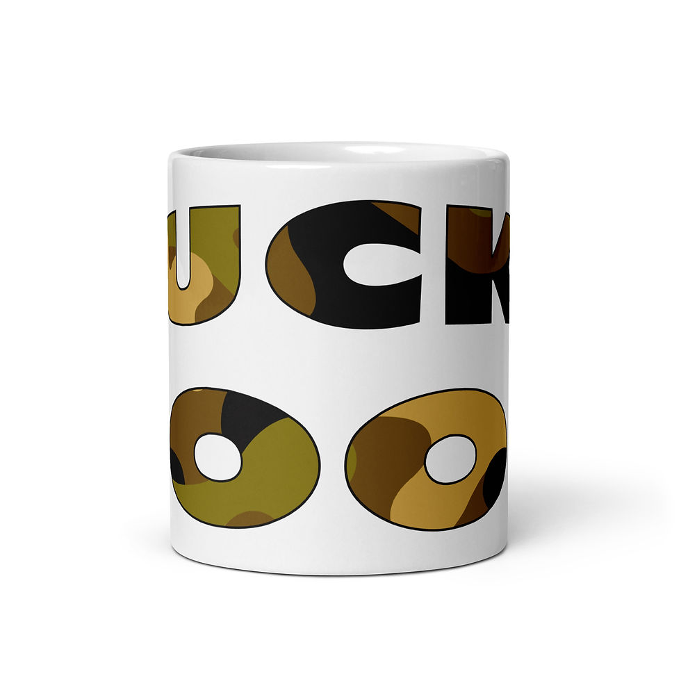 Thumbnail: Ducky Hood Classic Camouflage Print Glossy Coffee Mug (White)