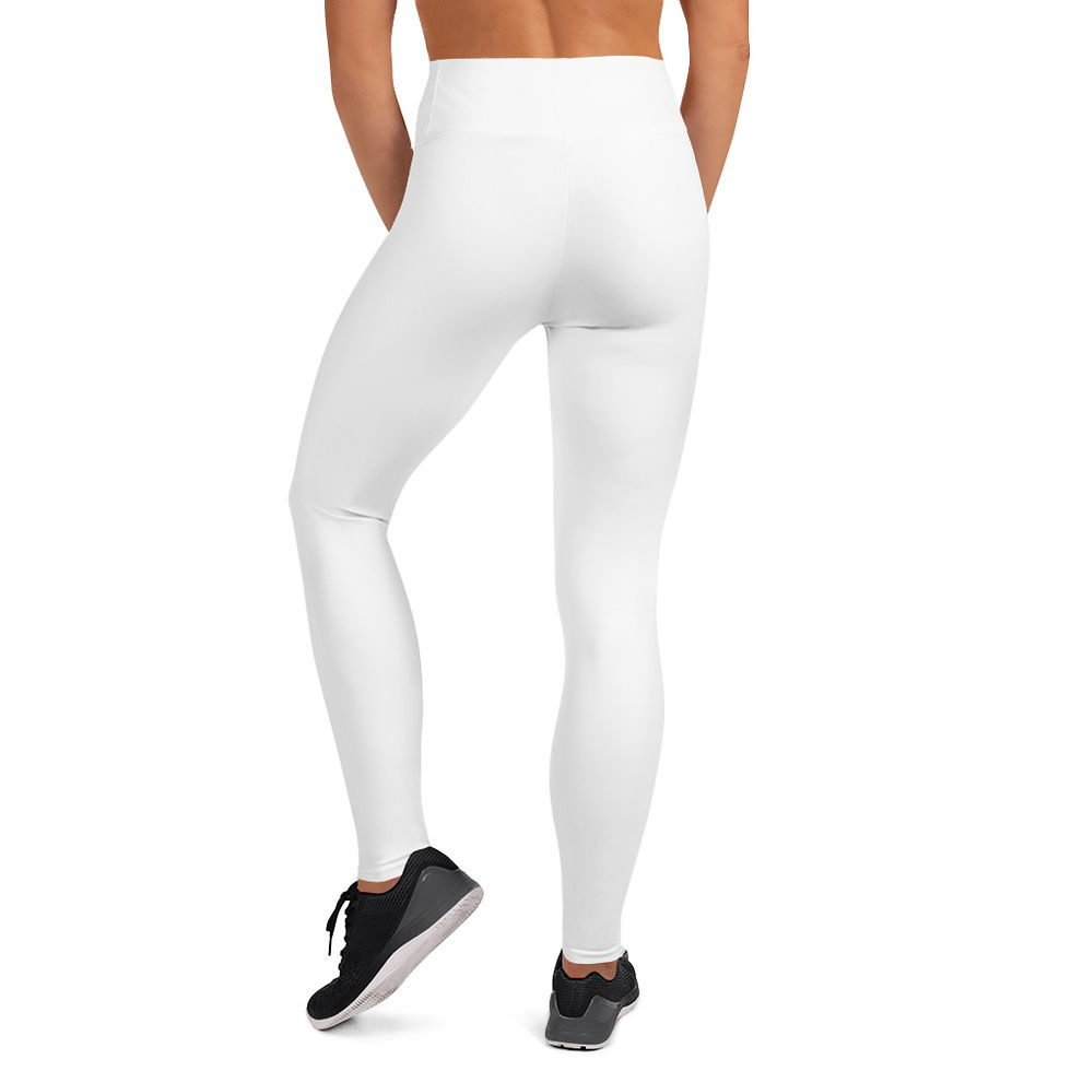 Thumbnail: Ducky Hood Yoga Leggings (White)