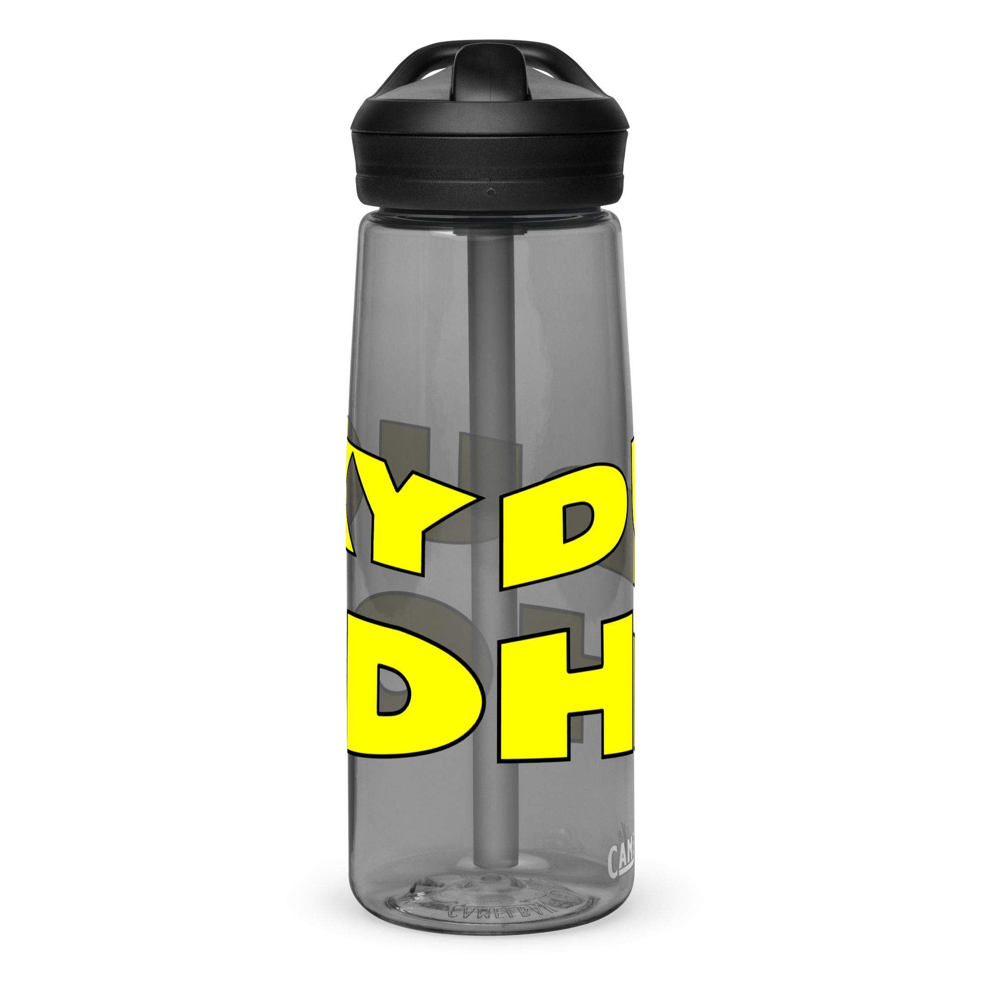 Ducky Hood Classic Yellow Print Sports Water Bottle