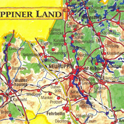 Landkarte "Ruppiner Land"