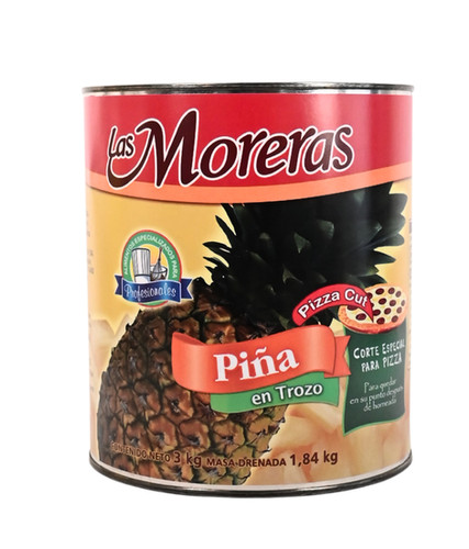 Piña en Trozos en almibar Las Moreras en Lata de 3 kg | Del Guadiana