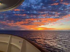 View of sunset over ocean