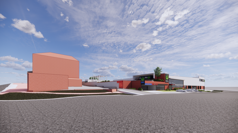 Artist impression: View of Kingsway Plaza from Barton Street