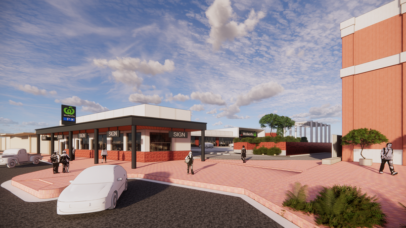 Artist impression of what Woolworths will look like