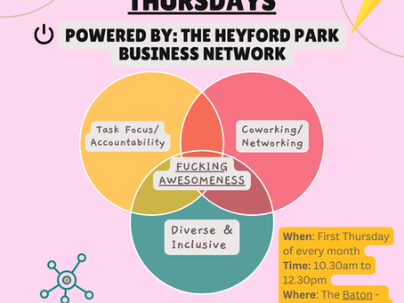 Our New Monthly Business Coworking Club in and around Bicester, Oxfordshire - 'Thrash it out Thursday'!