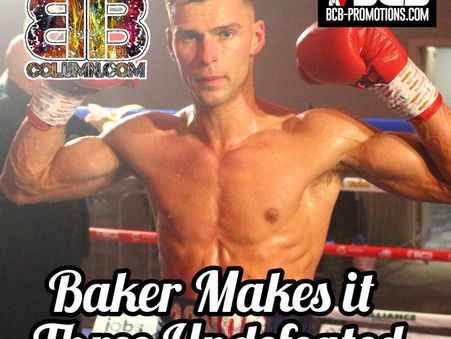 Baker Makes it Three Undefeated