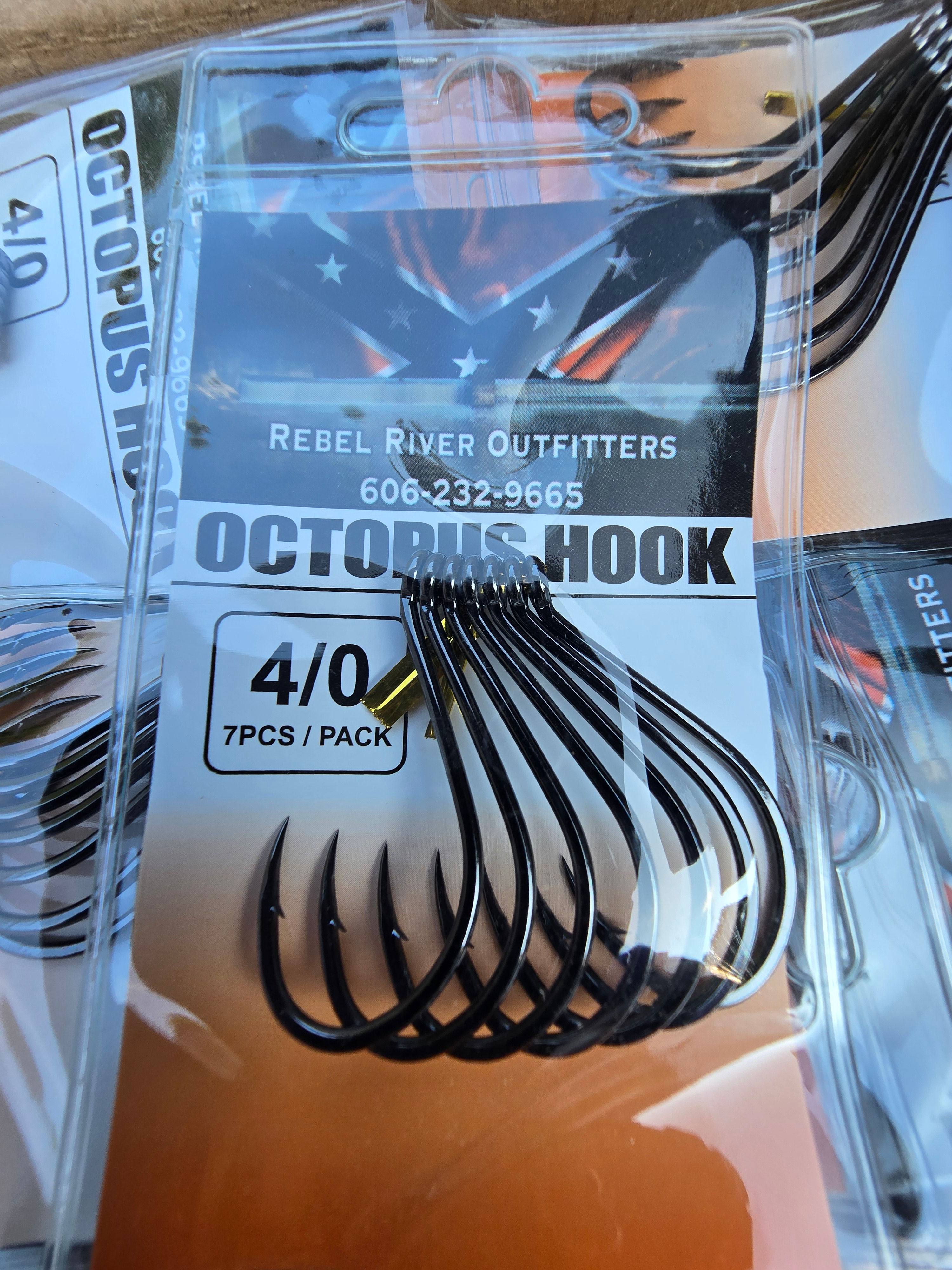 Rebel River Outfitters 4/0 Octopus hooks