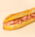 Sandwich jambon, fromage, moutarde