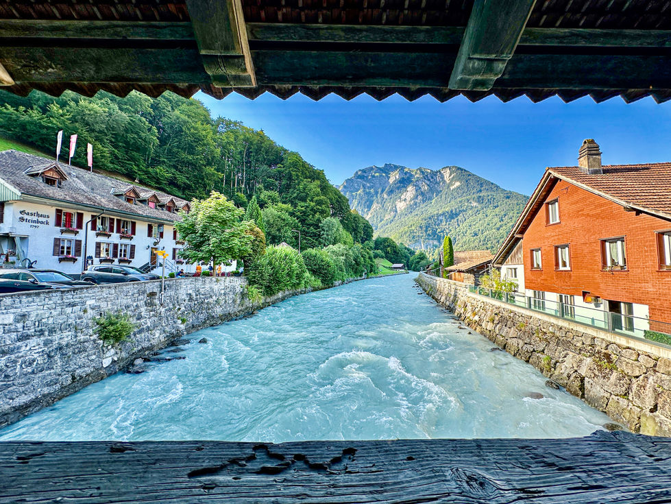 View Through a Covered Bridge