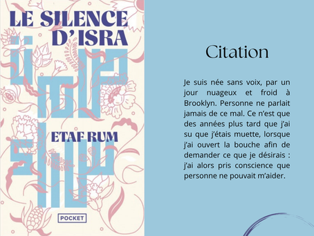 🕊 Le Silence d’Isra – Etaf Rum