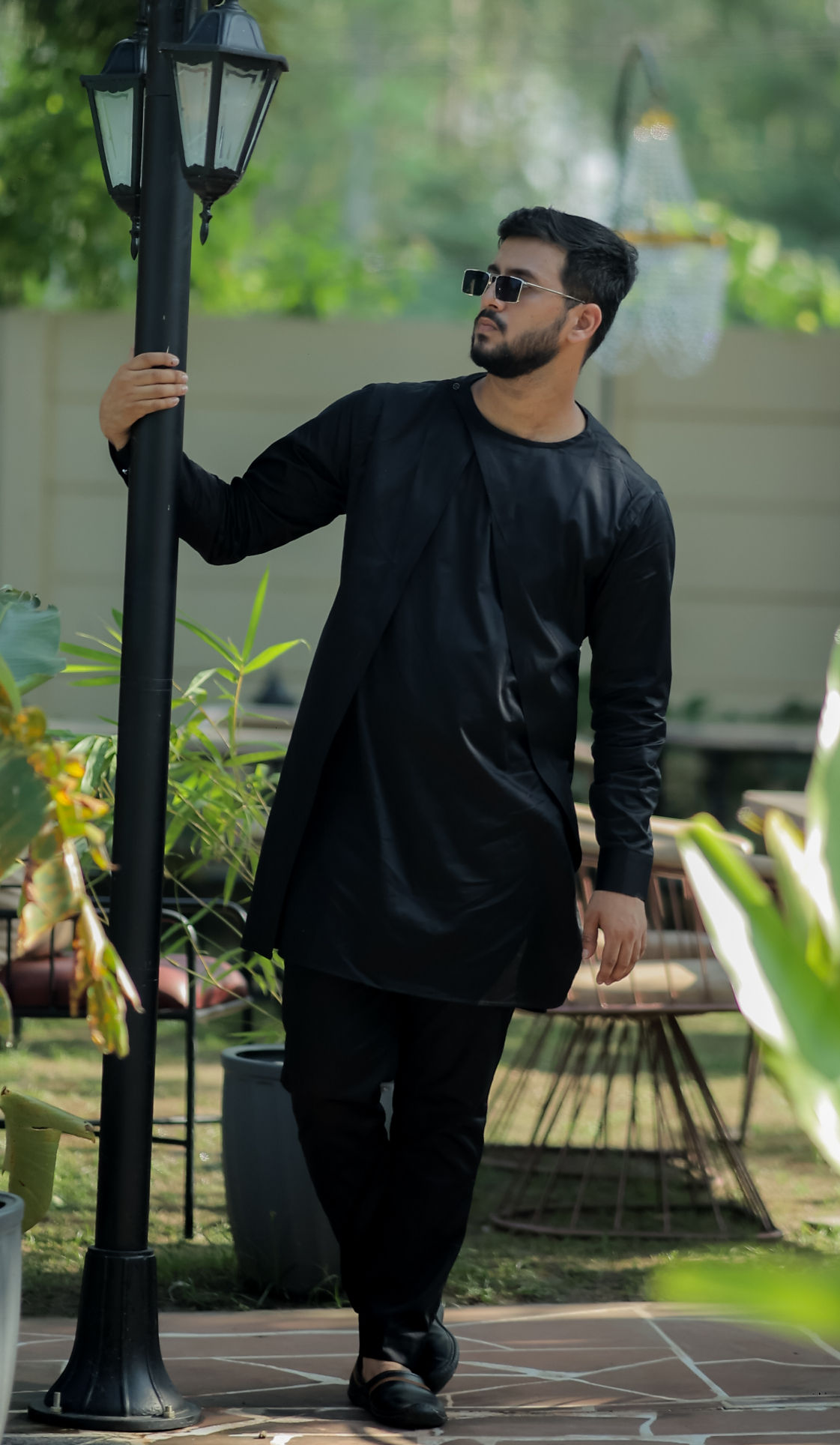 BLACK KURTA SET
