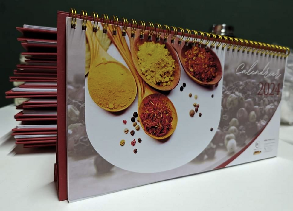 Calendrier chevalet 