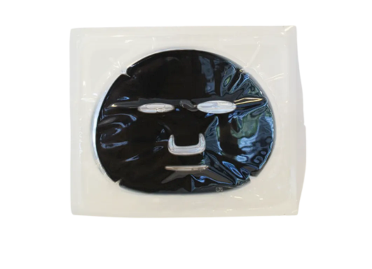 Mascarilla clínica hecha de carbón activado micronizado , colágeno ,factor de crecimiento celular , múltiples esencias para el cuidado de la piel y agua mineral bajo estricto proceso de producción 