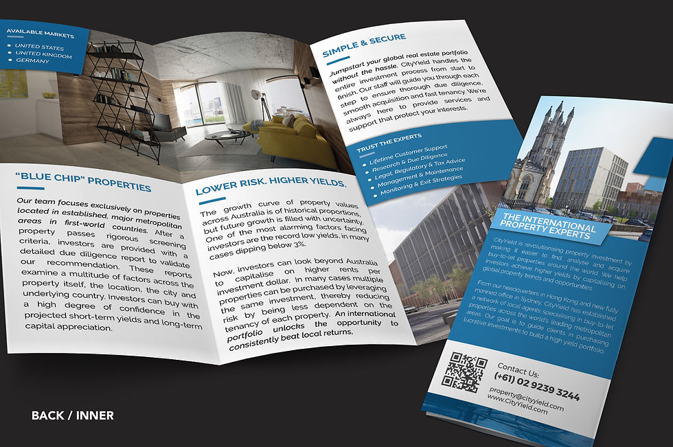 CityYield / Tri-Fold Brochure