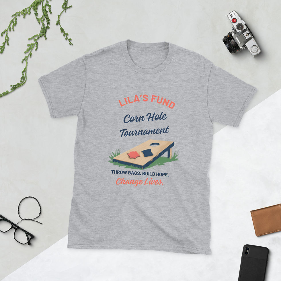 Thumbnail: Lila's Fund Bags for a Brake Corn Hole Tournament Event Shirt!