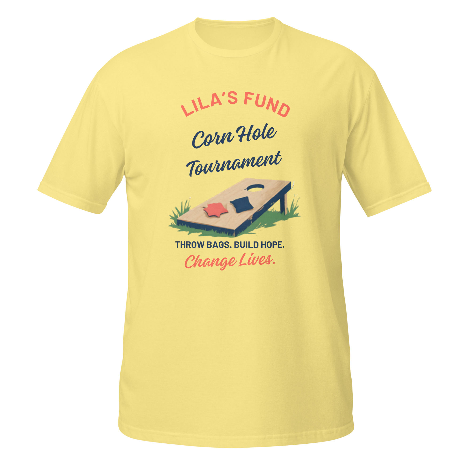 Lila's Fund Bags for a Brake Corn Hole Tournament Event Shirt!
