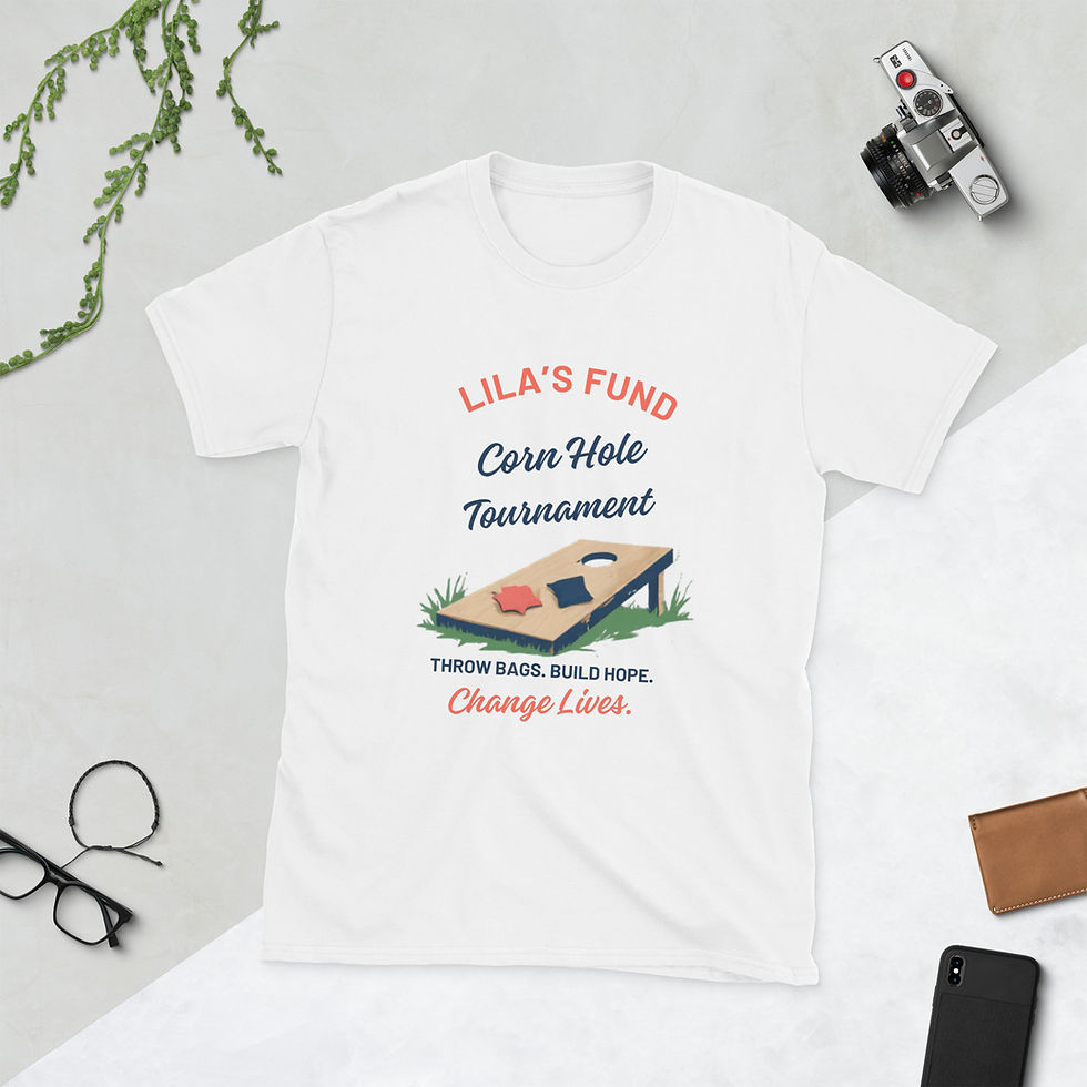 Thumbnail: Lila's Fund Bags for a Brake Corn Hole Tournament Event Shirt!