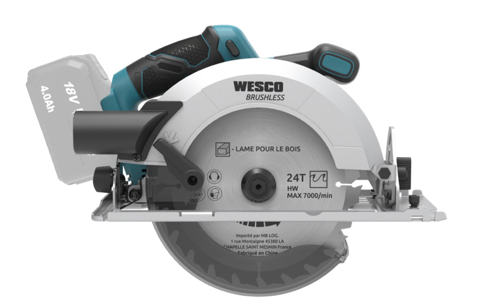 18 V SERRA CIRCULAR BRUSHLESS - 190 MM WS2821.9