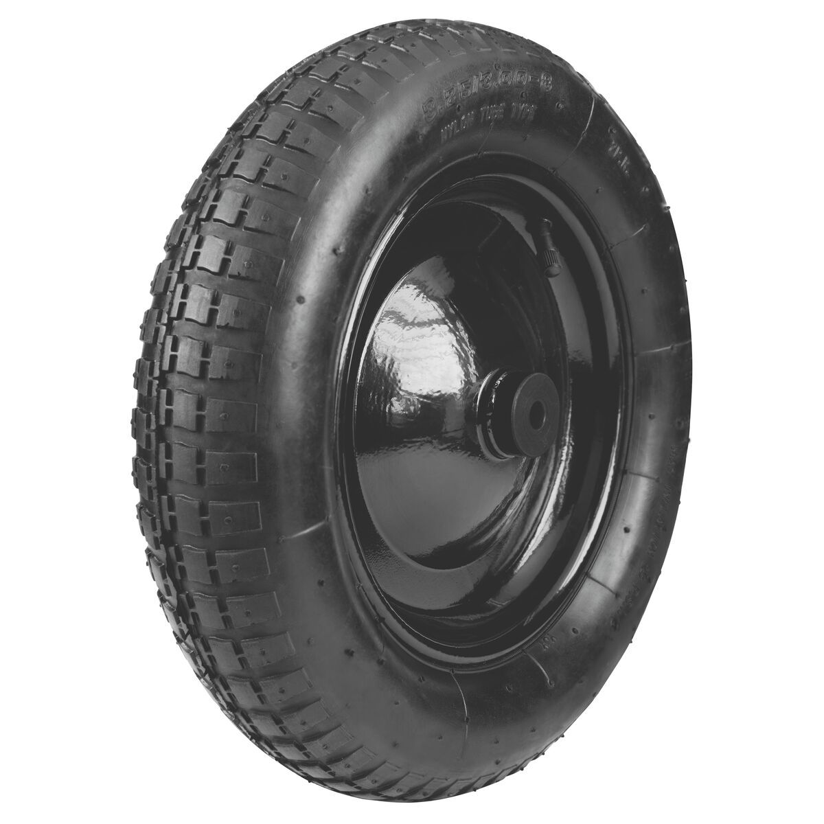 Pneu com Câmara 3.25/8" e Roda Metálica Tramontina para Carrinho de Mão com Buch