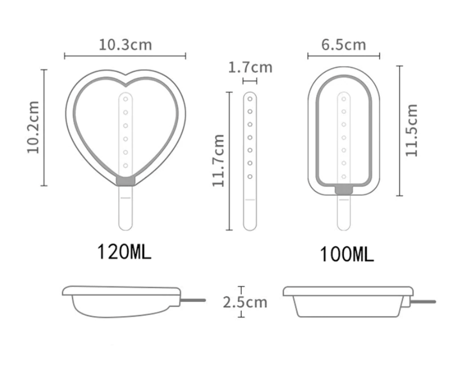 Miniatura: Molde Para Helados Silicona Paleta Pack x3 DL41-12
