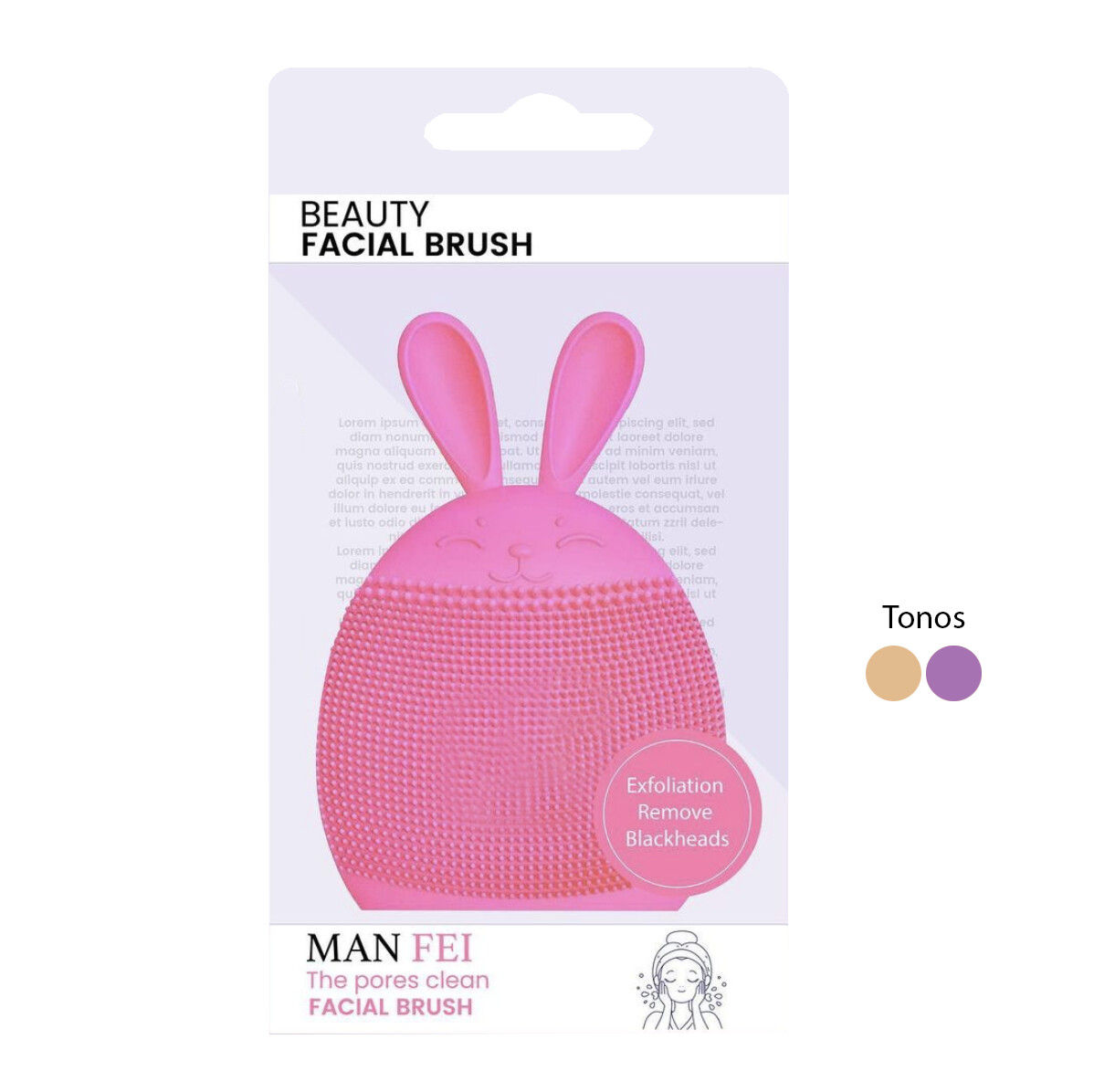 Cepillo Limpiador Facial Conejo