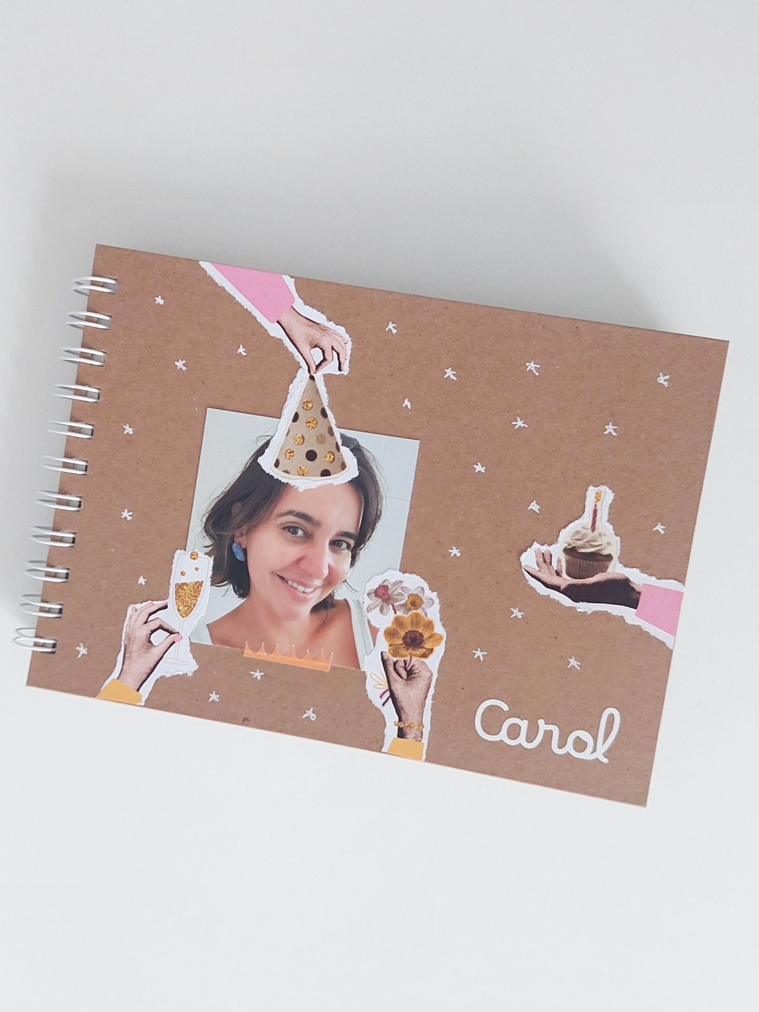 diário de memórias capa personalizada vibes
