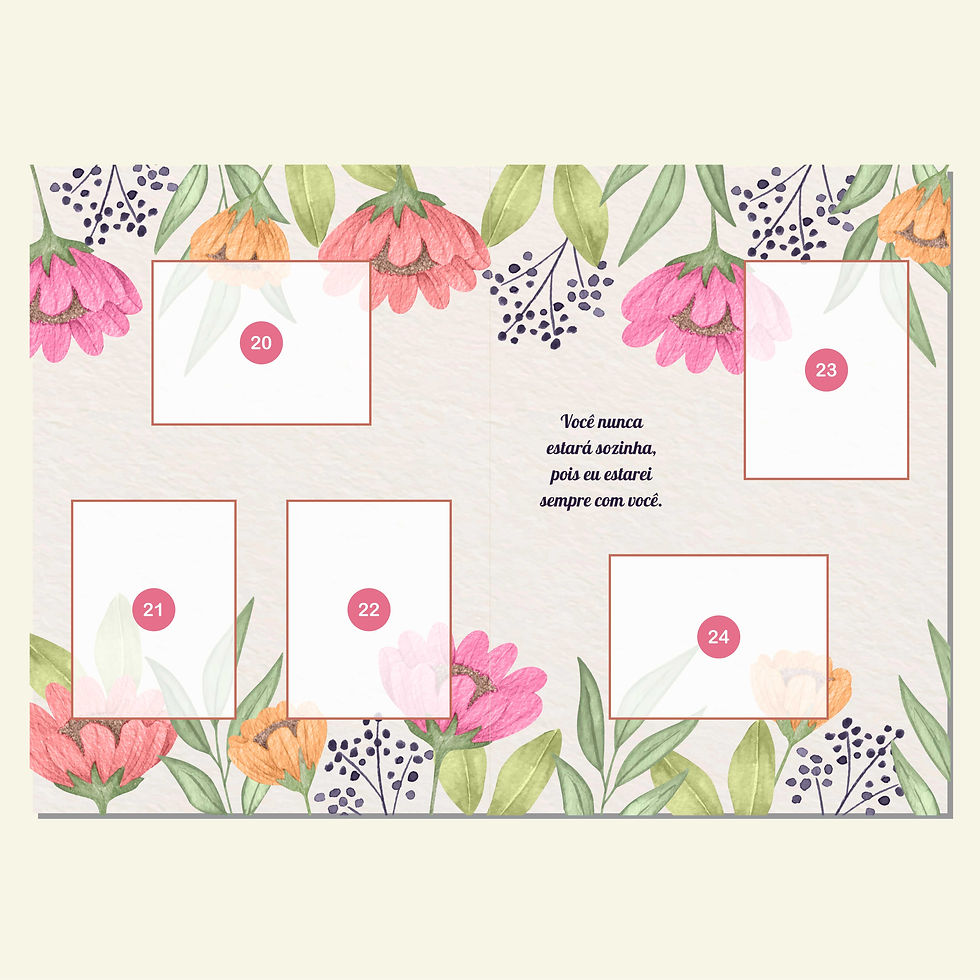 Miniatura: álbum de figurinhas flores